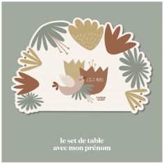 Set de table Fleurs Lili Rose personnalisable - Charlie et Suzie