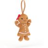 Bonhomme en pain d'épices Ruby à suspendre (10 cm) - Jellycat