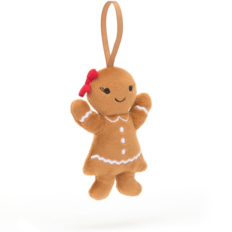 Bonhomme en pain d'épices Ruby à suspendre (10 cm) Jellycat