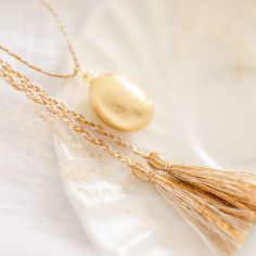Bola de grossesse Cocon cordon moka (or jaune 18 carats) - Pleine Lune