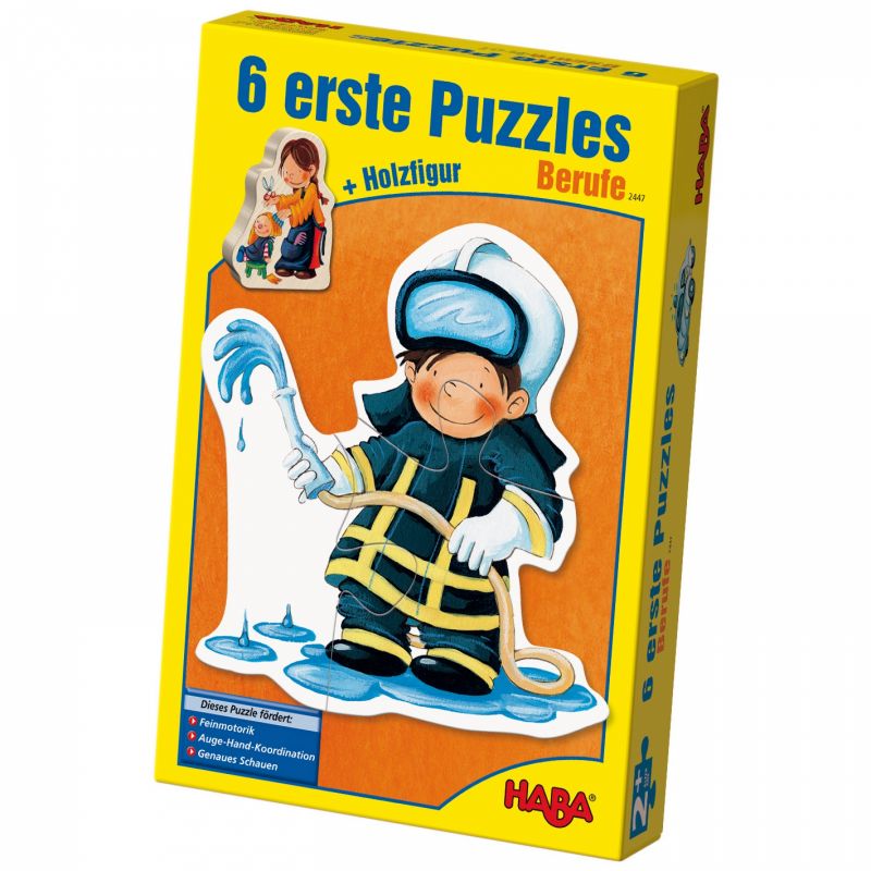 6 Puzzles Les métiers (6 x 3 pièces) Haba