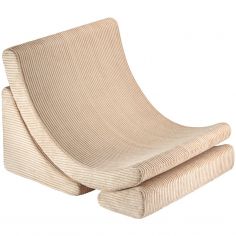 Fauteuil Moon Brown Sugar velours côtelé - Wigiwama