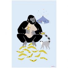 Grande affiche Gorille (60 x 40 cm)  par Mimi'lou