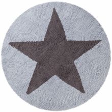 Tapis Estrellas réversible bleu gris (140 cm)  par Lorena Canals