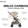 Poussette Citadine Ultra Légère Melio Carbon 2026 Almond Beige Cybex Produit 4
