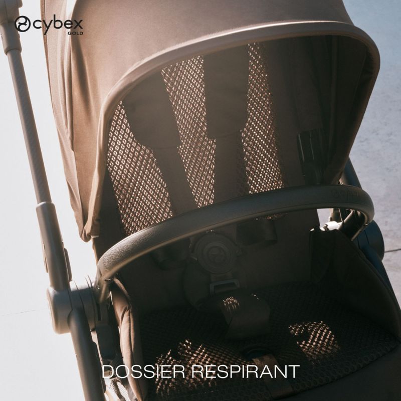 Poussette Citadine Ultra Légère Melio Carbon 2026 Almond Beige Cybex Ambiance 9