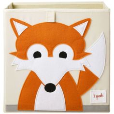 Cube de rangement en tissu Renard - 3 sprouts