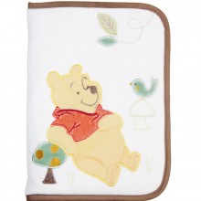 Protège carnet de santé Winnie l'ourson taupe et blanc  par Babycalin