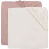 Lot de 2 draps housses en jersey Wild Rose-Ivory (40 x 80 cm) Jollein Produit 1