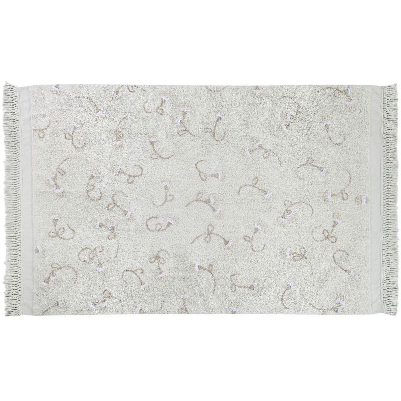 Tapis fleur lavable English Garden Ivoire (140 x 210 cm) Lorena Canals