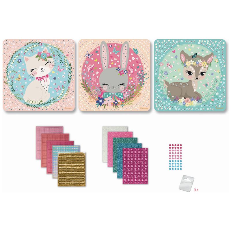 Coffret 3 mosaïques Animaux mignons Sycomore Produit 3