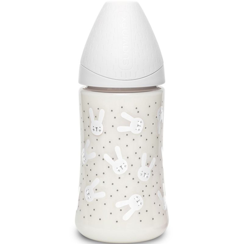Biberon Hygge Baby lapin gris (270 ml) Suavinex