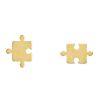 Boucles d'oreilles puzzle (vermeil doré) - Coquine