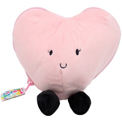 Peluche Les Flipetz I love you Cœur-Fleur Rose Les Déglingos