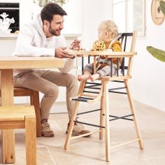 Chaise haute traditionnelle André hybride anthracite