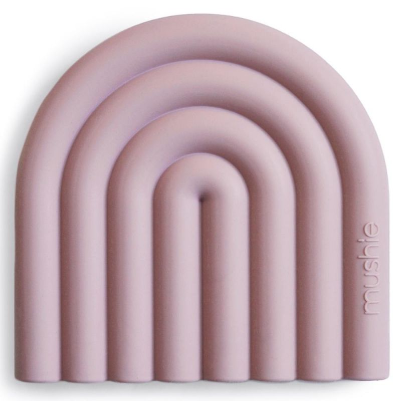 Jouet de dentition Rainbow mauve Mushie