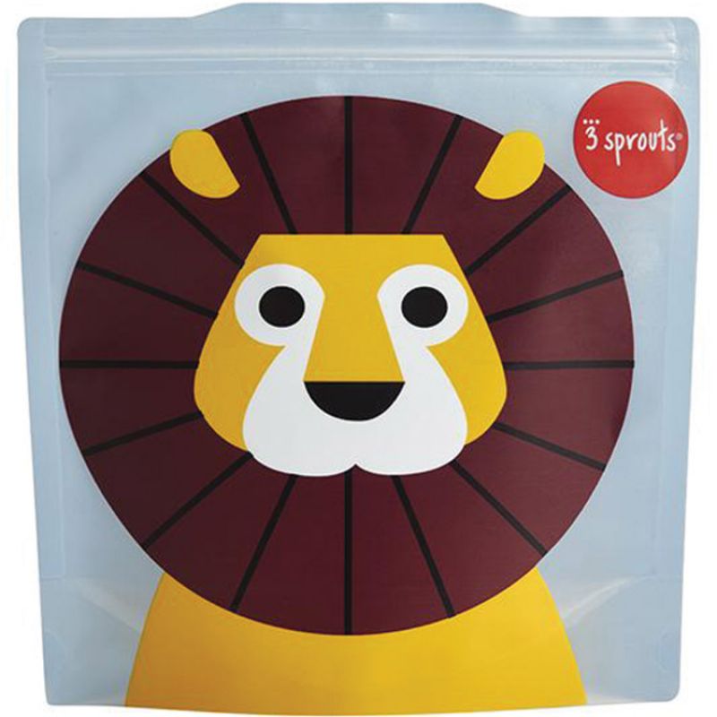 Lot de 2 pochettes à sandwich Lion 3 sprouts