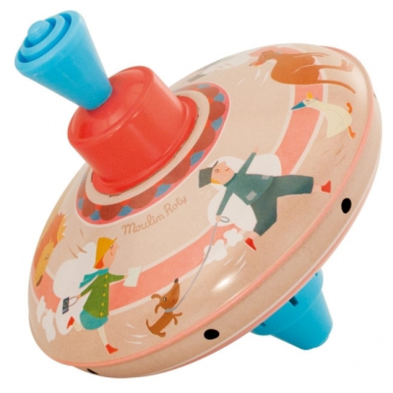 Petite toupie course Les jouets métal Moulin Roty