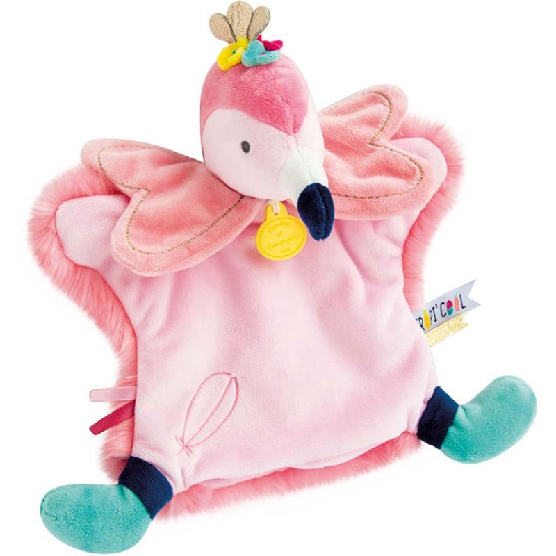 Marionnette Flamant rose Tropi'cool Doudou et Compagnie
