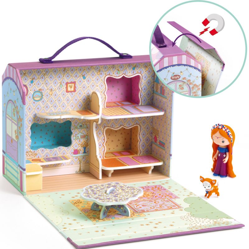 Maison et figurines Bluchka & Indie Tinyly Djeco Produit ouvert 1 grande taille