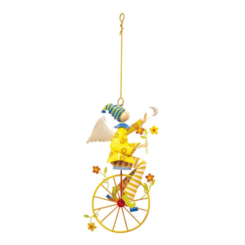 Mobile triplé jaune L'oiseau bateau