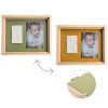 Cadre photo empreinte en bois Pure Frame avec fond réversible - Baby Art