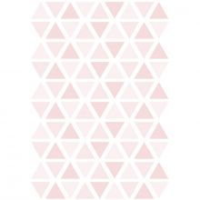 Stickers triangles sweet rose (29,7 x 42 cm)  par Lilipinso