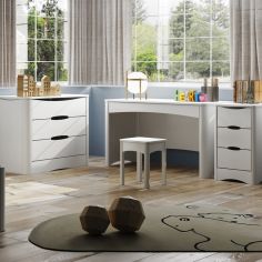 Bloc de rangement 3 tiroirs Fusion blanc