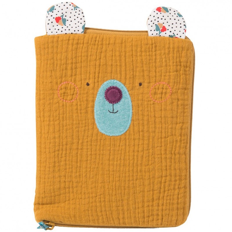 Protège carnet de santé ours ocre Les jolis trop beaux Moulin Roty