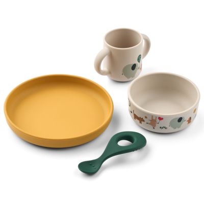Coffret repas en silicone Vivi Around the world (4 pièces) Liewood