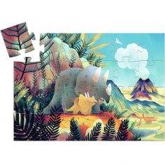 Puzzle silhouettes Théo le Dino (24 pièces)