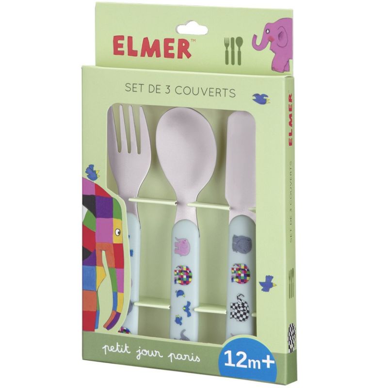 Lot de 3 couverts Elmer Petit Jour Paris Packaging 4