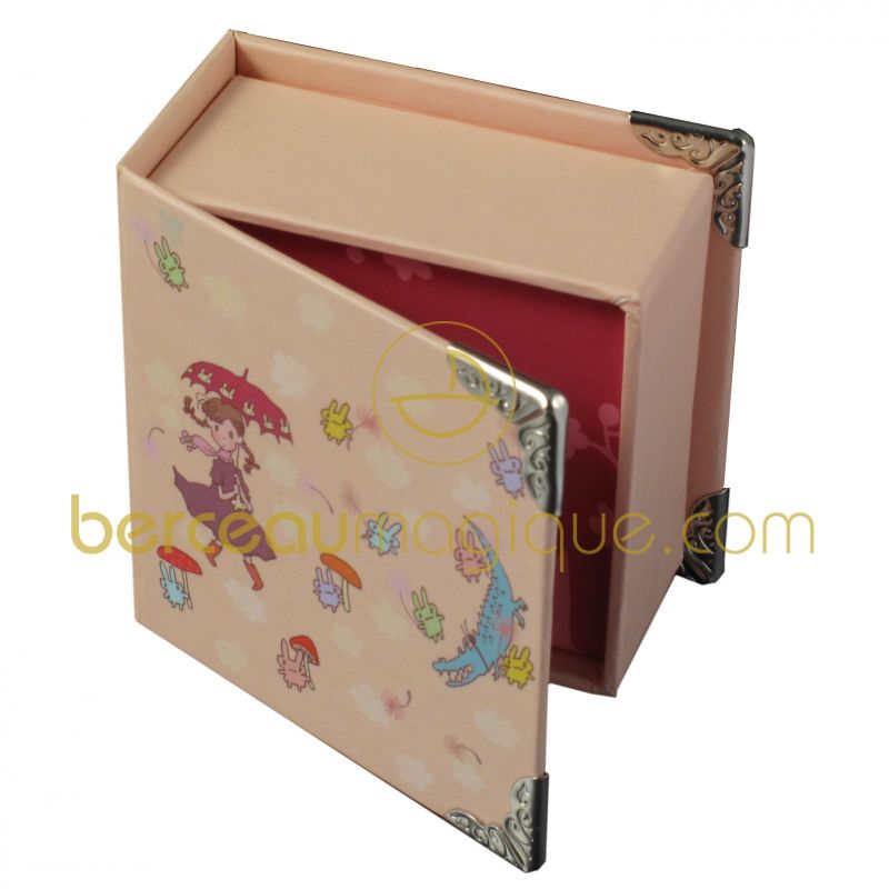 Mini livre musical fille parapluie Trousselier