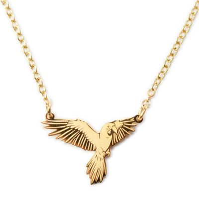 Collier Perroquet (Plaqué or 18 carats) Mava