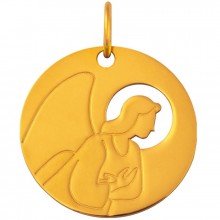 Médaille Esquisses Ange de l'Annonciation 18 mm (or jaune 750°)  par Maison La Couronne