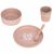 Variation Marron, rose, rouge du produit Coffret repas en polypropylène et cellulose Tiny Team Chat de la marque Lässig 