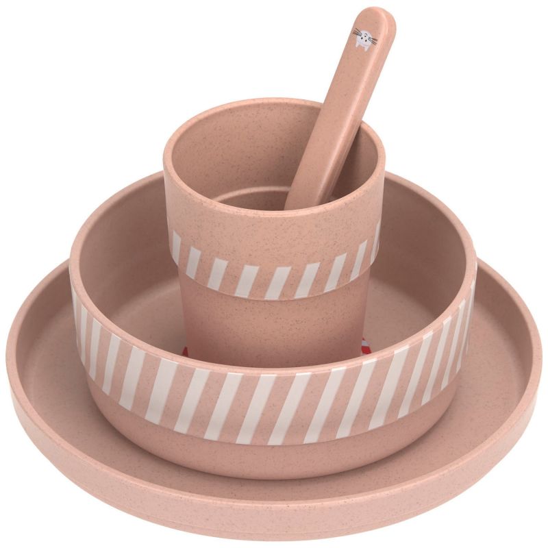 Coffret repas en polypropylène et cellulose Tiny Team Chat Lässig Produit 3