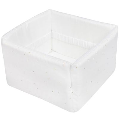 Panier de toilette en tissu Gold Blossom (25 x 25 cm) Les Rêves d'Anaïs