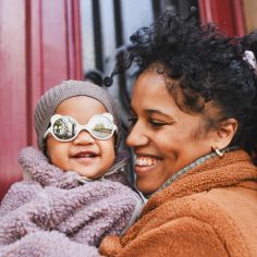 Lunettes de soleil Ourson X Elysée blanc (12-24 mois)