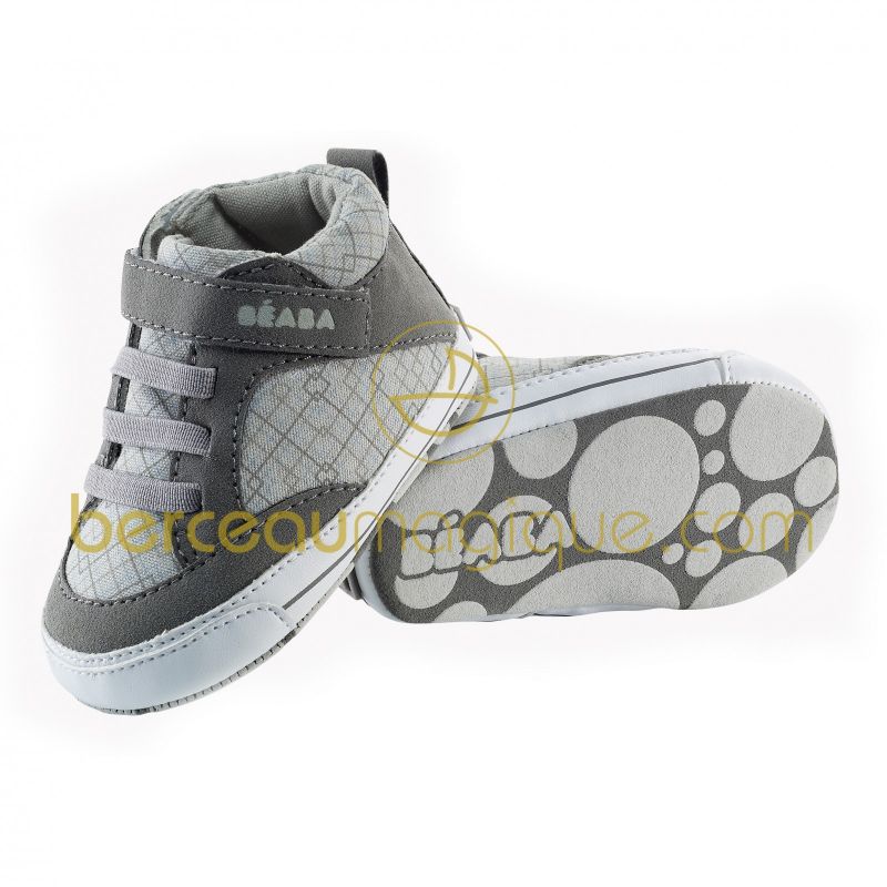 Chaussons Canvas gris Béaba