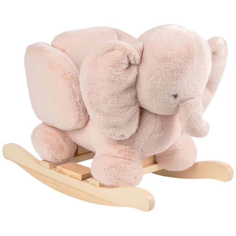Bascule Fanfan l'éléphant Vieux Rose  Nattou Produit 1