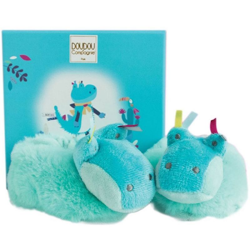 Chaussons Tropi'cool crocodile (0-6 mois) Doudou et Compagnie