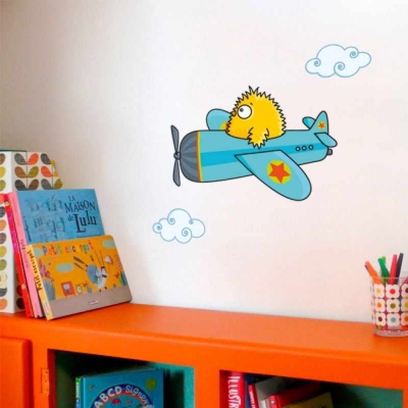 Stickers muraux Canari en avion Piou Série-Golo
