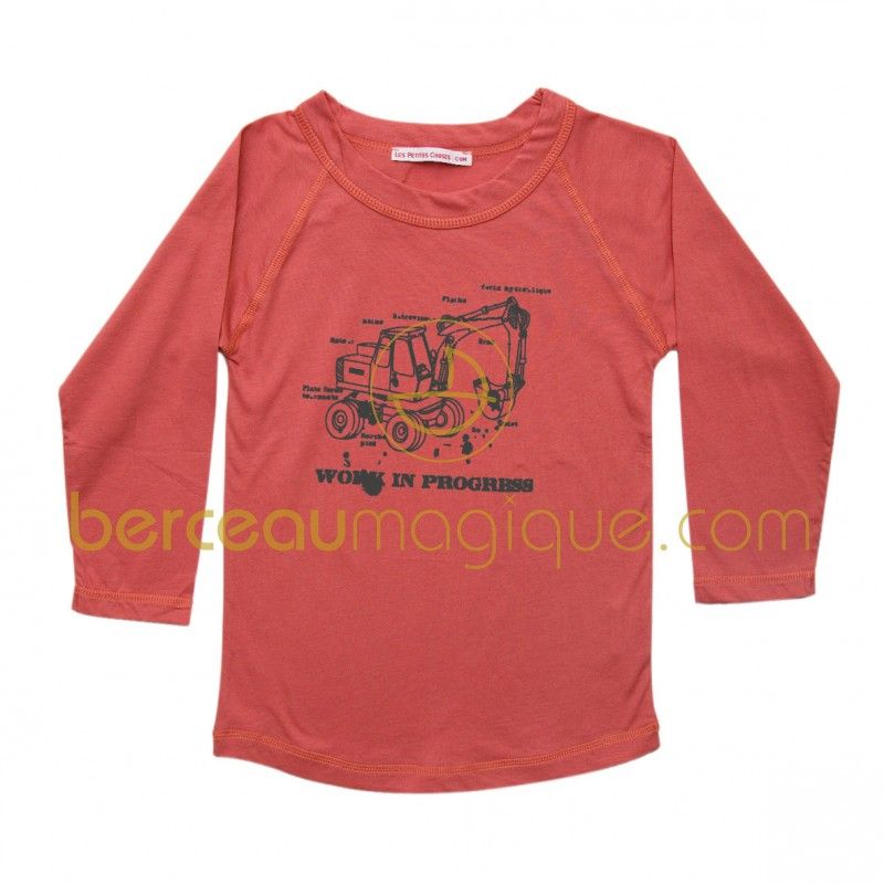 T-shirt Sam manches longues bio grue 