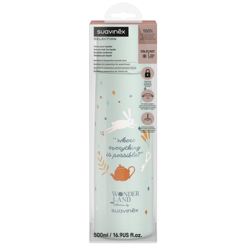 Bouteille isotherme Wonderland Bleu (500Ml) Suavinex Packaging 5