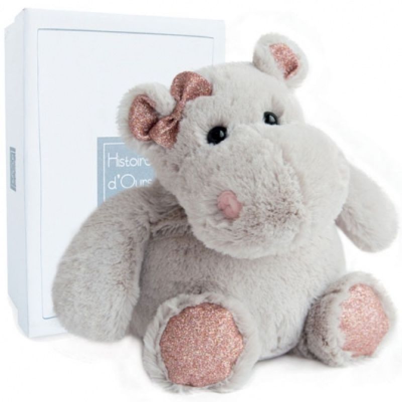 Coffret peluche Hippo Girl Girls & Glitter (25 cm) Histoire d'Ours