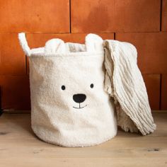 Panier de rangement Teddy écru (40 x 40 cm)