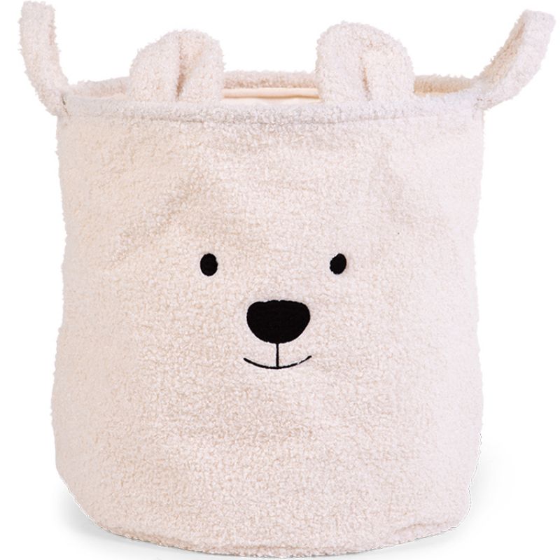 Panier de rangement Teddy écru (40 x 40 cm) Childhome Produit 1 grande taille