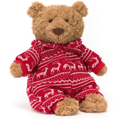 Peluche Bartholomew Bear Winter Pyjamas (26 cm)  par Jellycat