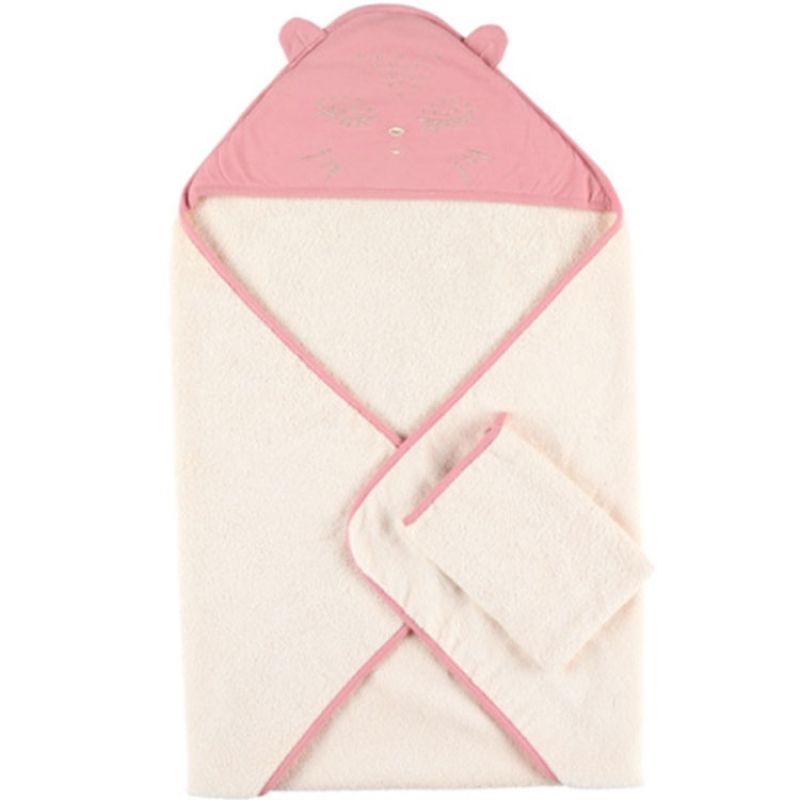 Cape de bain + gant Imagine Minouchka (75 x 75 cm) Noukie's